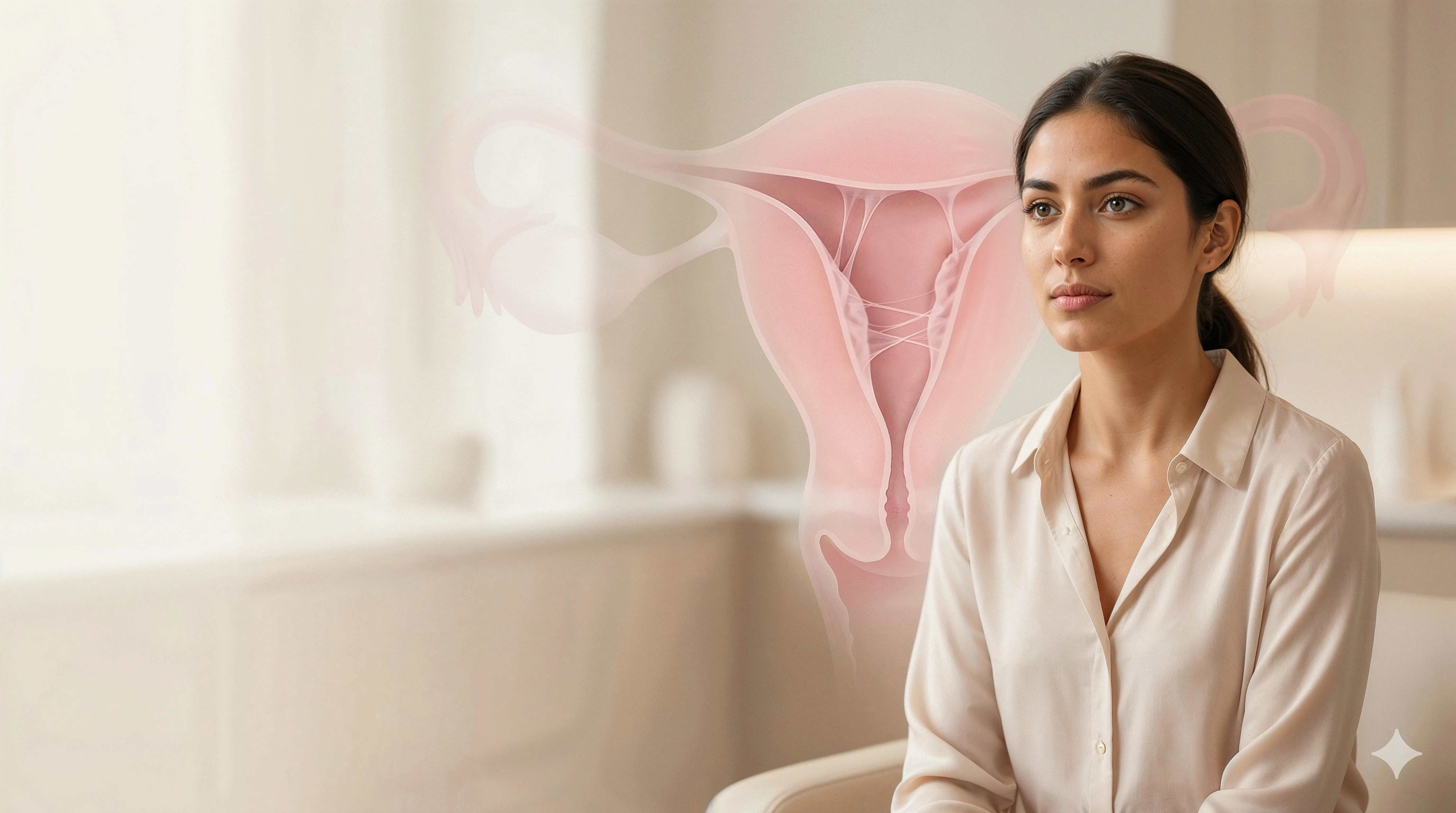 asherman sendromu rahim içi yapışıklık illüstrasyonu